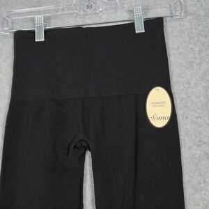 Soma NEW Womens XS Slimming Legging Black High Waisted Compression